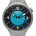 Swatch Swatch Big Bold Irony Standard SB07S116G  SB07S116G кварцевые мужские часы  антрацитовый циферблат, браслет нержавеющая сталь — вид спереди