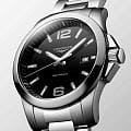 Longines L37594586 наручные мужские часы застежка крупным планом