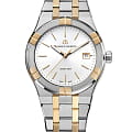 Maurice Lacroix Maurice Lacroix Aikon Quartz AI1108-PVP02-130-1  AI1108-PVP02-130-1 кварцевые женские часы  белый циферблат, браслет нержавеющая сталь с pvd-покрытием — вид спереди