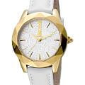 Just Cavalli Just Cavalli JC1L003L0035  JC1L003L0035 кварцевые женские часы  белый циферблат, браслет кожаный — вид спереди