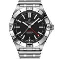 Breitling Breitling Chronomat Automatic GMT 40 A32398101B1A1  A32398101B1A1 механические мужские часы  черный циферблат, браслет нержавеющая сталь — вид спереди