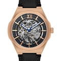 Lee Cooper Lee Cooper LC08050.451  LC08050.451 механические мужские часы  черный циферблат, браслет кожаный — вид спереди