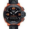 Tissot Tissot T-Race Touch Aluminium T081.420.97.057.03 T Race T0814209705703 кварцевые мужские часы  черный циферблат, браслет силикон — вид спереди