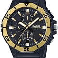 Casio Casio Collection MRW-400H-9AVDF  MRW-400H-9AVDF кварцевые мужские часы  черный циферблат, браслет пластик — вид спереди