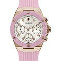 Guess GUESS GW0030L4  GW0030L4 кварцевые женские часы  белый циферблат, браслет силикон — вид спереди