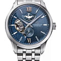 Orient Orient Star RE-AV0B08L  RE-AV0B08L механические мужские часы  синий циферблат, браслет нержавеющая сталь — вид спереди