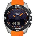 Tissot Tissot T-Touch Expert Solar T091.420.47.051.01 T Touch T0914204705101 кварцевые мужские часы синий циферблат, браслет силикон — вид спереди