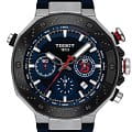 Tissot Tissot T-Race MotoGP™ Automatic Chronograph 2024 Limited Edition T141.427.27.041.00 T Race T1414272704100 кварцевые мужские часы  синий циферблат, браслет каучук — вид спереди