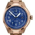 Aviator Aviator Airacobra 43 Type B V.1.38.2.325.5  V.1.38.2.325.5 кварцевые мужские часы  синий циферблат, браслет нержавеющая сталь с pvd-покрытием — вид спереди