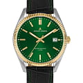 Jacques Lemans Jacques Lemans Derby 50-4W  50-4W кварцевые женские часы  зеленый циферблат, браслет кожаный — вид спереди