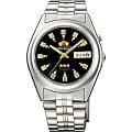 Orient Orient EM6Q00EB (FEM6Q00EB)  FEM6Q00EB механические мужские часы  черный циферблат, браслет  — вид спереди