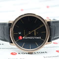 Rado Rado Diamaster Thinline R14068166 механические мужские часы часы, крупный план черный циферблат