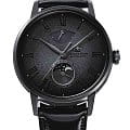 Orient Orient Star RE-AY0124N0 (RE-AY0124N00B)  RE-AY0124N00B механические мужские часы  черный циферблат, браслет кожаный — вид спереди