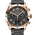 Breitling Breitling Classic Avi Chronograph 42 P-51 Mustang R233801A1B1X1  R233801A1B1X1 механические мужские часы  черный циферблат, браслет кожаный — вид спереди