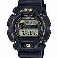 Casio Casio G-Shock DW-9052GBX-1A9DR (DW-9052GBX-1A9)  DW-9052GBX-1A9 электронные мужские часы  черный циферблат, браслет пластик — вид спереди
