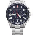 Victorinox Victorinox Fieldforce Chronograph 241857  241857 кварцевые мужские часы синий циферблат, браслет нержавеющая сталь — вид спереди