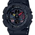 Casio Casio G-Shock GA-140BMC-1A GA GA-140BMC-1A электронные мужские часы  черный циферблат, браслет пластик — вид спереди