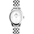 Daniel Wellington Daniel Wellington Ophelia Mini Silver DW00100808  DW00100808 кварцевые женские часы  синий циферблат, браслет нержавеющая сталь — вид спереди