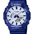 Casio Casio G-Shock GA-2100BWP-2A GA-2100 GA-2100BWP-2A электронные мужские часы  белый циферблат, браслет пластик — вид спереди