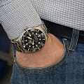 Swiss Military by Chrono Swiss Military by Chrono Diver SMA34075.01 мужские часы черный циферблат на запястье