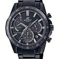 Casio Casio Edifice EQS-930MDC-1A EQS EQS-930MDC-1A кварцевые мужские часы  черный циферблат, браслет сталь с ip покрытием — вид спереди