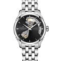 Hamilton Hamilton Jazzmaster Open Heart Auto H32215130  H32215130 механические женские часы  черный циферблат, браслет нержавеющая сталь — вид спереди