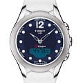Tissot Tissot T-Touch Lady Solar T075.220.17.047.00 T Touch T0752201704700 кварцевые женские часы синий циферблат, браслет силикон — вид спереди