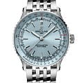 Breitling Breitling Navitimer Automatic 41 A17329171C1A1  A17329171C1A1 механические мужские часы  голубой циферблат, браслет нержавеющая сталь — вид спереди