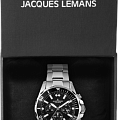 Jacques Lemans Jacques Lemans Sport 1-2091F  австрийские мужские часы на браслете нержавеющая сталь боковой вид