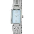 Romanson Romanson RM6A10LLW(BU)  RM6A10LLW(BU) кварцевые женские часы  голубой циферблат, браслет нержавеющая сталь — вид спереди