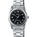 Casio Casio Collection LTP-V001D-1B  LTP-V001D-1B кварцевые женские часы  черный циферблат, браслет нержавеющая сталь — вид спереди