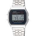 Casio Casio Vintage A159W-N1DF (A159W-N1)  A-159W-N1DF кварцевые мужские часы  цветной циферблат, браслет нержавеющая сталь — вид спереди