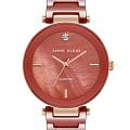 Anne Klein Anne Klein Diamond 1018RGRD  1018RGRD кварцевые женские часы  красный циферблат, браслет сталь + pvd + керамика — вид спереди