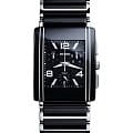 Rado Rado Integral R20591152  R20591152 кварцевые мужские часы  черный циферблат, браслет сталь + керамические вставки — вид спереди