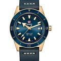 Rado Rado Captain Cook Automatic Bronze R32504205 Automatic R32504205 механические мужские часы  синий циферблат, браслет кожаный — вид спереди