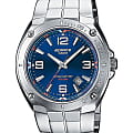 Casio Casio Edifice EF-126D-2A EF EF-126D-2A кварцевые мужские часы  синий циферблат, браслет нержавеющая сталь — вид спереди