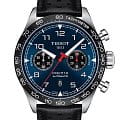 Tissot Tissot PRS 516 Automatic Chronograph T131.627.16.042.00 PRS 516 T1316271604200 механические мужские часы  синий циферблат, браслет кожаный — вид спереди