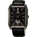 Orient Orient WCAA001B (FWCAA001B)  FWCAA001B  мужские часы  черный циферблат, браслет кожа + текстиль — вид спереди