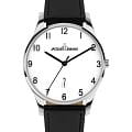 Jacques Lemans Jacques Lemans Classic 1-2124D  1-2124D кварцевые мужские часы  белый циферблат, браслет кожаный — вид спереди