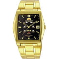 Orient Orient PMAA001B (FPMAA001B)  FPMAA001B механические мужские часы  черный циферблат, браслет  — вид спереди