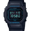Casio Casio G-Shock DW-5600BBM-1 DW-5600 DW-5600BBM-1ER электронные мужские часы  черный циферблат, браслет пластик — вид спереди