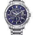 Citizen Citizen Eco-Drive BL8160-58L  BL8160-58L кварцевые мужские часы  синий циферблат, браслет нержавеющая сталь — вид спереди