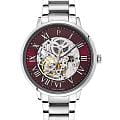 Pierre Lannier Pierre Lannier Automatic 317B151  317B151 механические мужские часы  красный циферблат, браслет нержавеющая сталь — вид спереди