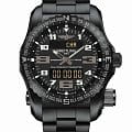Breitling Breitling Emergency V76325221B1V1  V76325221B1V1 кварцевые мужские часы  черный циферблат, браслет титановый — вид спереди