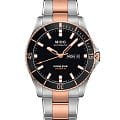 Mido Mido Ocean Star 200 M026.430.22.051.00  M0264302205100 механические мужские часы  черный циферблат, браслет нержавеющая сталь — вид спереди