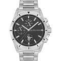 U.S. Polo Assn. U.S. Polo Assn. Crossing USPA1079-01  USPA1079-01 кварцевые мужские часы  черный циферблат, браслет нержавеющая сталь — вид спереди