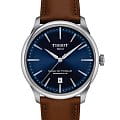 Tissot Tissot Chemin des Tourelles Powermatic 80 T139.807.16.041.00 Chemin des Tourelles T1398071604100 механические мужские часы  синий циферблат, браслет кожаный — вид спереди