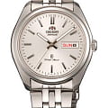 Orient Orient EM78002W (SEM78002W)  SEM78002W механические мужские часы  серебристый циферблат, браслет нержавеющая сталь — вид спереди