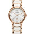 Rado Rado Centrix Automatic Diamonds R30019744 Automatic R30019744 механические женские часы  белый циферблат, браслет высокотехнологичная керамика + нержавеющая сталь с pvd покрытием — вид спереди