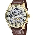 Earnshaw Earnshaw Longitude ES-8006-02  ES-8006-02 механические мужские часы  серебристый циферблат, браслет кожаный — вид спереди